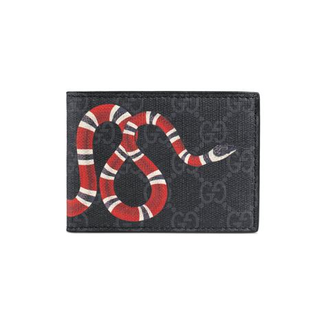 men gucci black wallets|authentic gucci snake wallet.